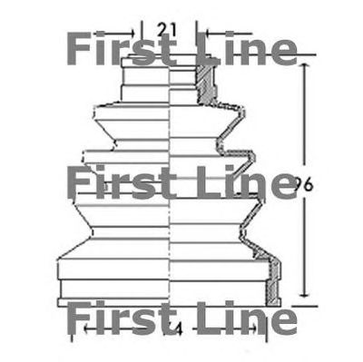 FIRST LINE fcb2755 -  Пыльник, приводной вал
